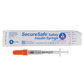 Dynarex SecureSafe Safety Insulin Syringe - 0.5 ml (New Mechanism)