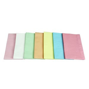 DUKAL UNIPACK Dental Bib, 13" x 18", 2-Ply Tissue + Poly, Various Options