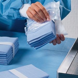 Halyard Disposable Huck Towel, 20" x 25" (76 Bags of 4, 304 Total)
