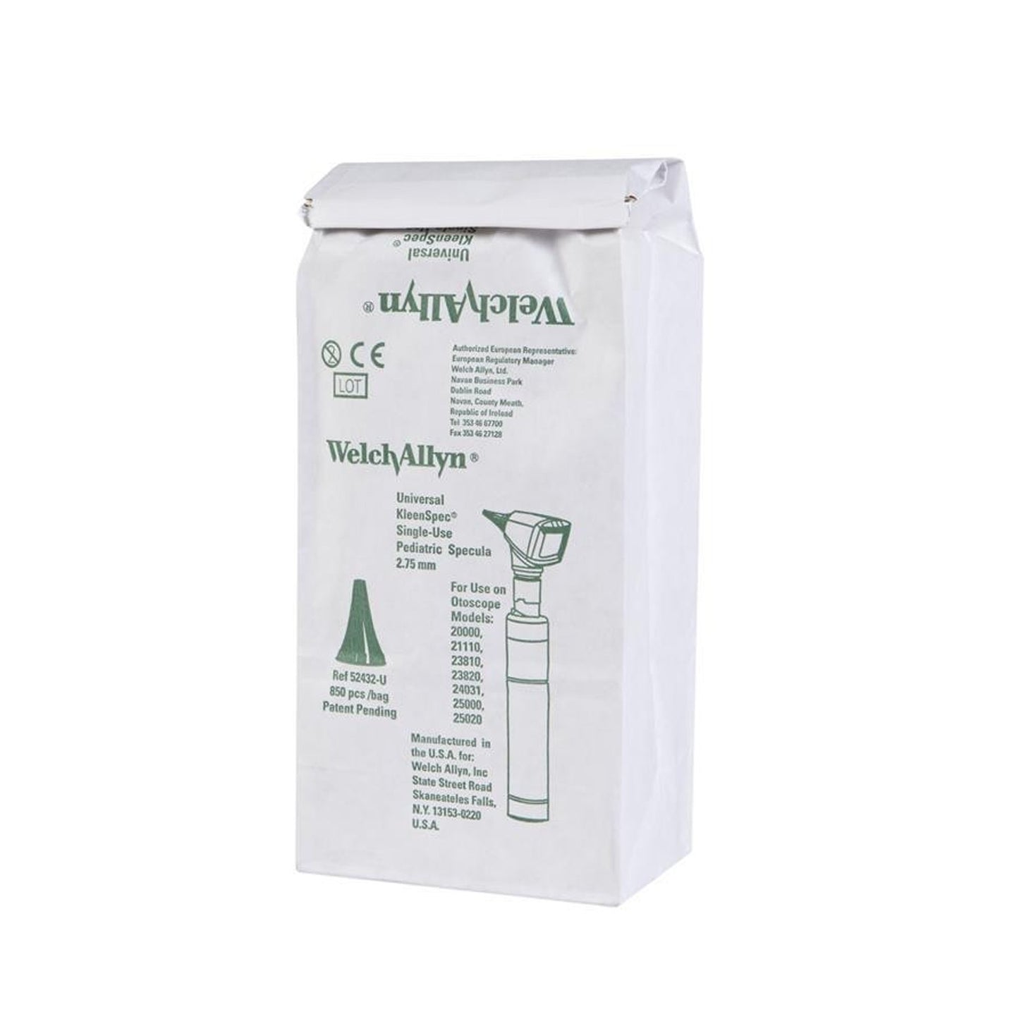 Welch Allyn Kleenspec Disposable Otoscope Specula, 2.75 mm