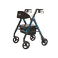 Rhythm Healthcare Regal Bariatric Aluminum 4 Wheel Rollator with Universal Height Adjustment, Various Colors