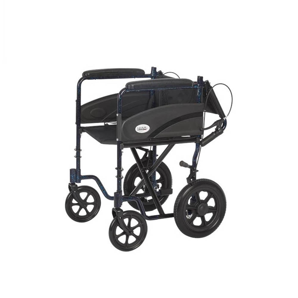 Rhythm Healthcare 19" Companion Chair with Fold Down Back and Hub Brakes , Various Colors