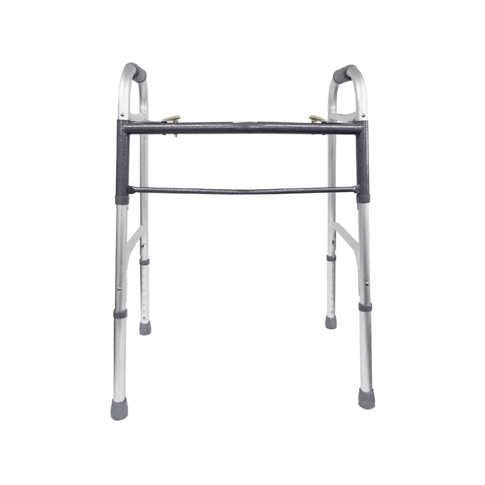 Rhythm Healthcare Bariatric Extra Wide Two Button Folding Walker, Various Options