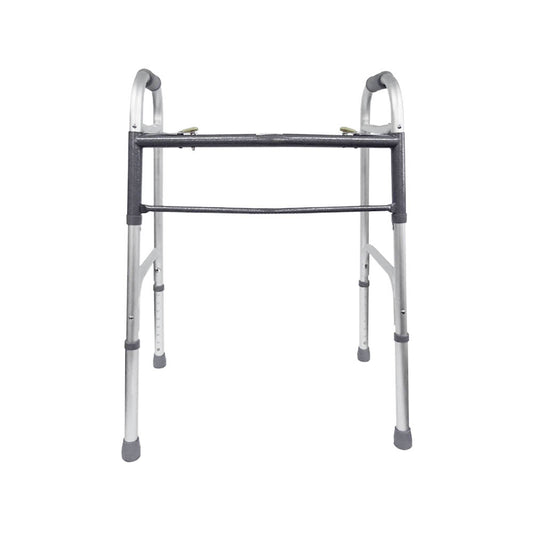 Rhythm Healthcare Bariatric Extra Wide Two Button Folding Walker, Various Options