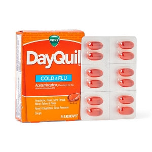 P&G  Vicks DayQuil LiquiCaps, Multi-Symptom Respiratory, 24/pk