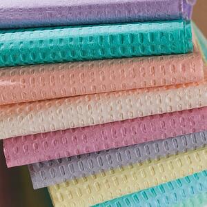 TIDI Products Dental Bibs, 3 ply with Poly Backing, Various Colors, 500/Cs