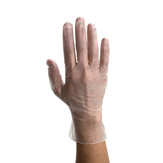 Dynarex Safe-Touch Vinyl Exam Gloves, Powder-Free, 1000/Case